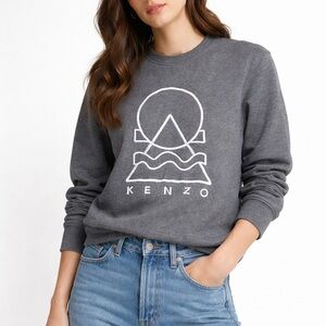 Kenzo Crewneck Sweatshirt Dark Grey Unisex Luxury Streetwear Athleisure Designed